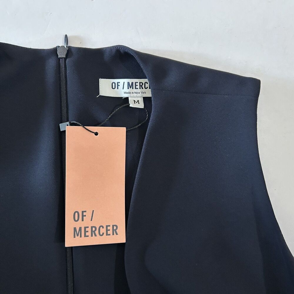 NWT Of Mercer Navy Barrow Wrap Dress, M, Asymmetrical ModernPolished - Picture 5 of 5